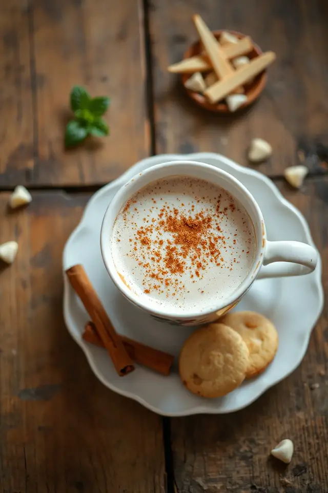 cinnamon white hot chocolate