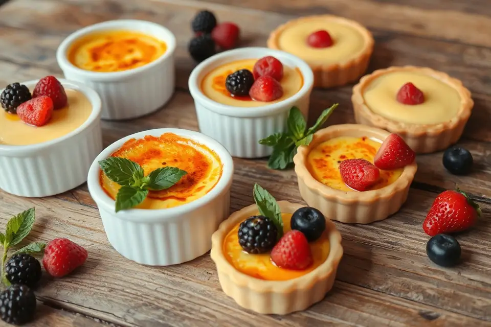 classic custard dessert images