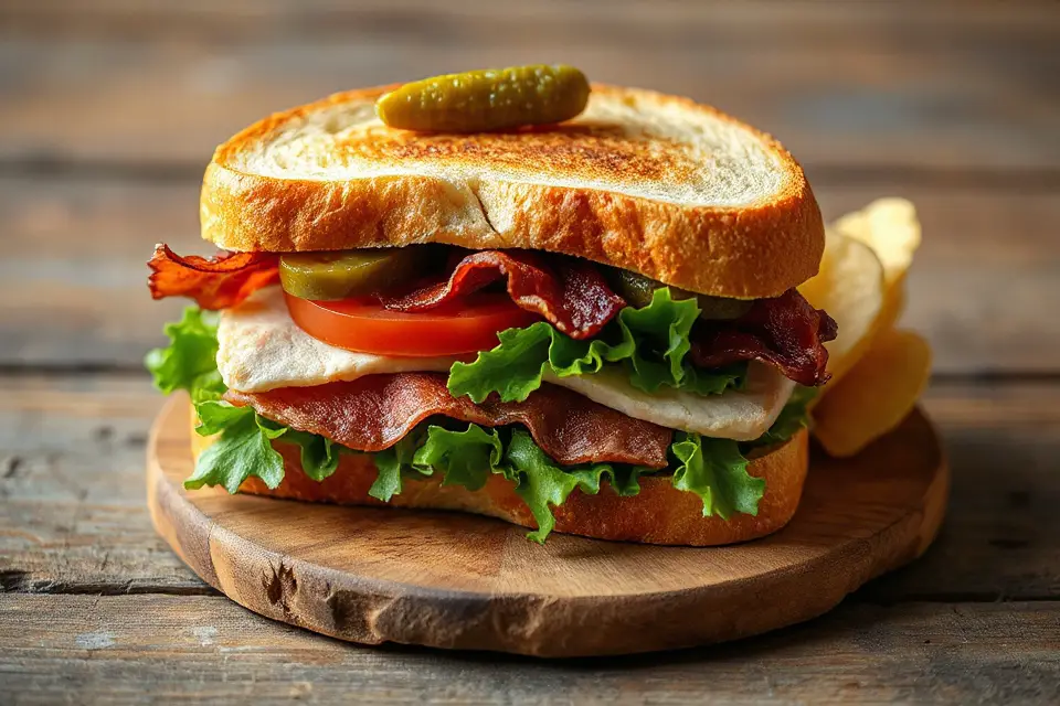 classic sandwich stock photo