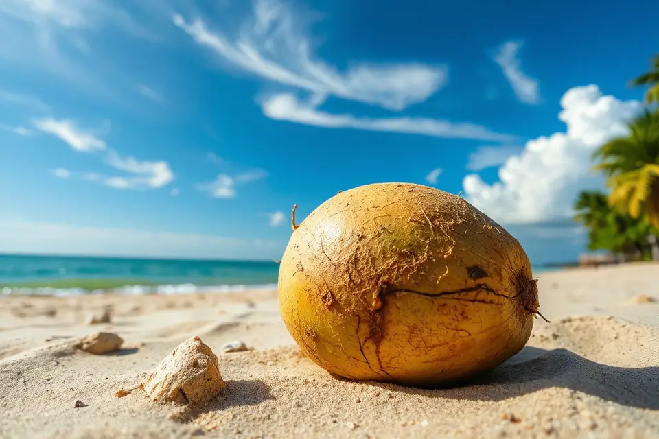 coconut photo blue sky