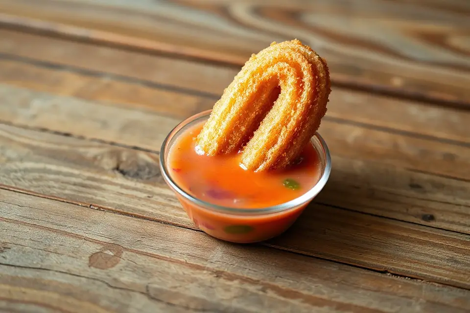 colorful churro dip photo