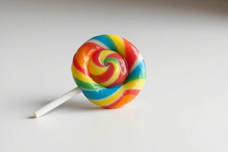 colorful lollipop stock photo