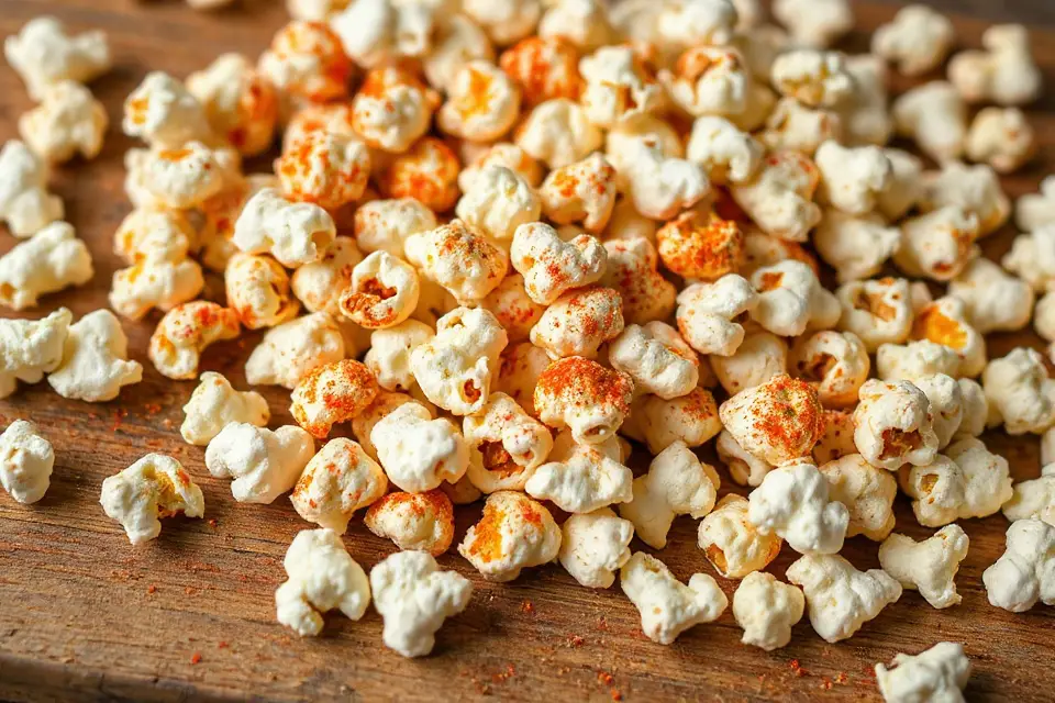 colorful seasoned popcorn image