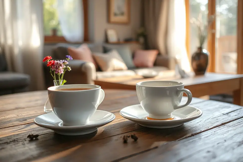 cozy afternoon tea cup