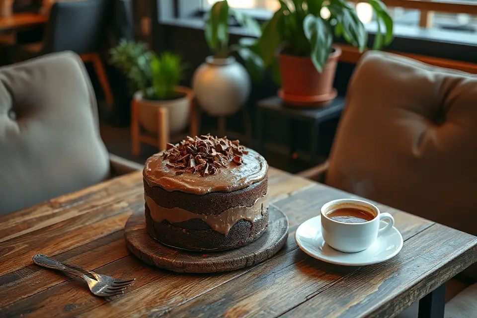 cozy caf chocolate cake