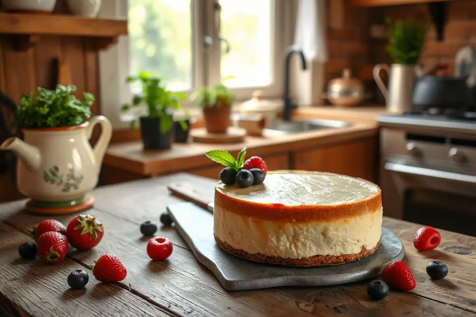 cozy kitchen cheesecake photo