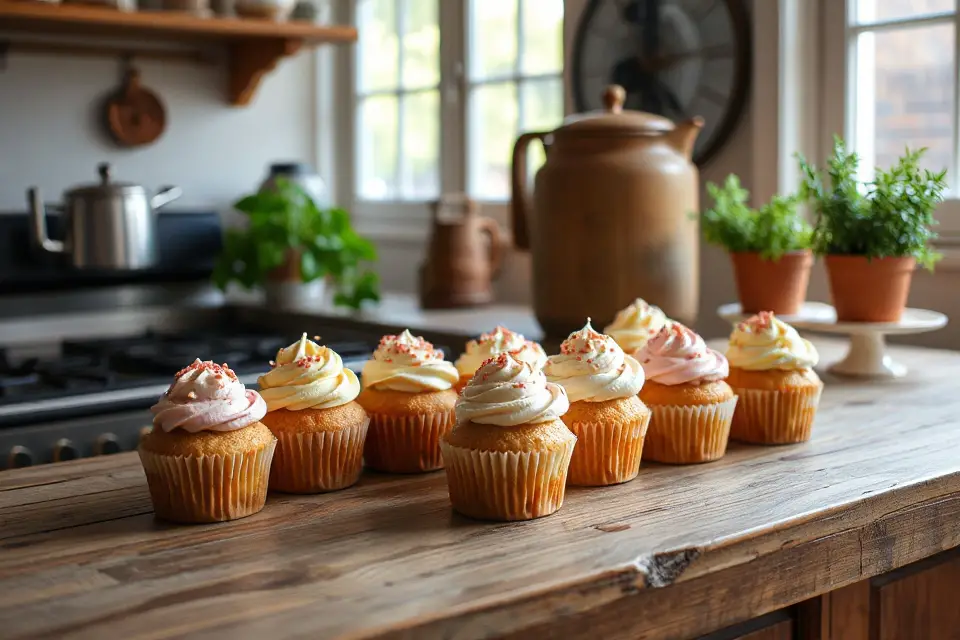 cozy kitchen cupcake photo