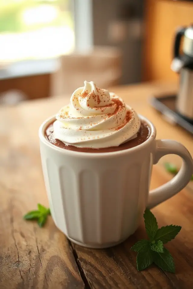 cozy minty mocha delight