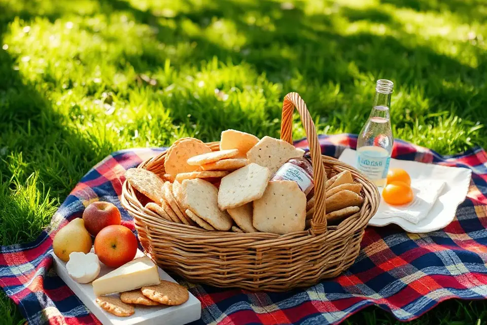 cozy picnic cracker arrangement