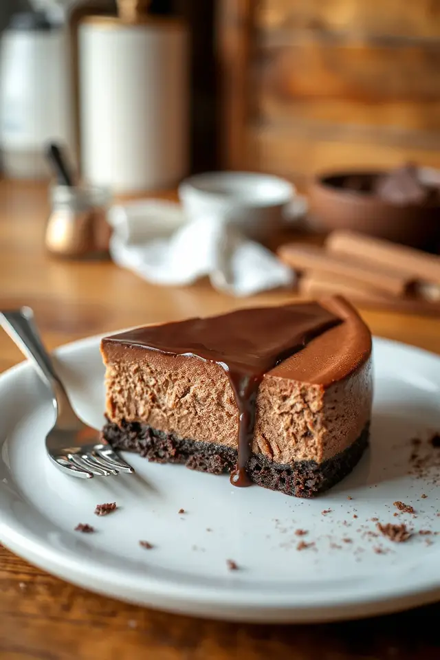 creamy chocolate cheesecake recipe