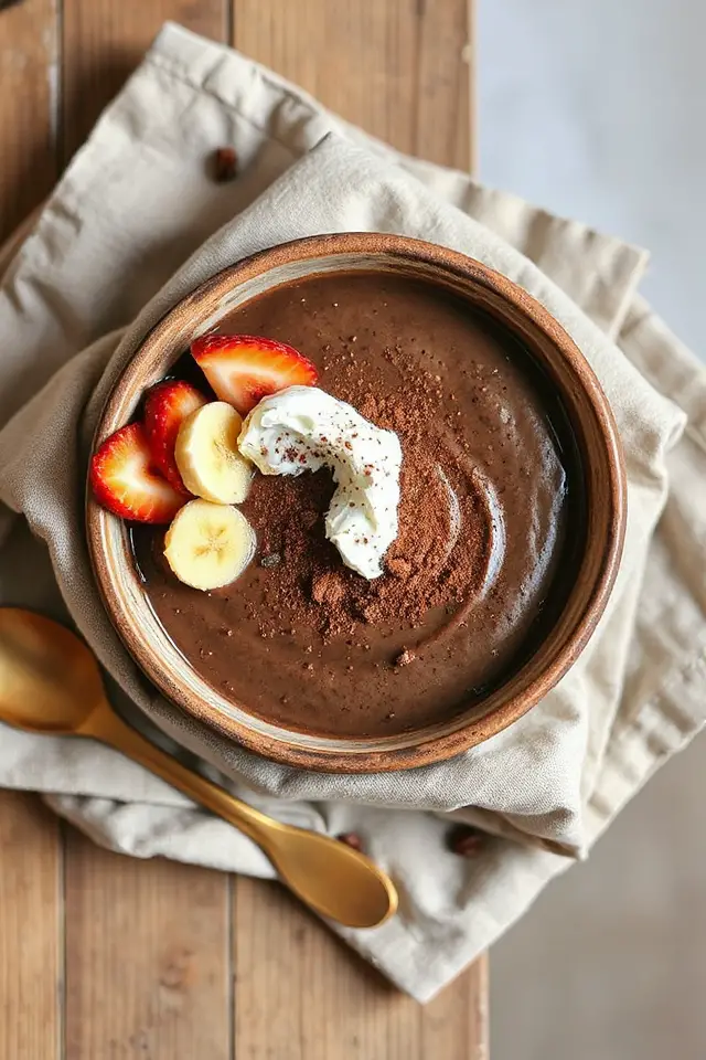 creamy chocolate chia pudding