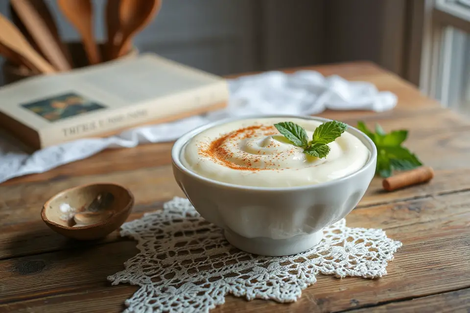 creamy vanilla pudding photo