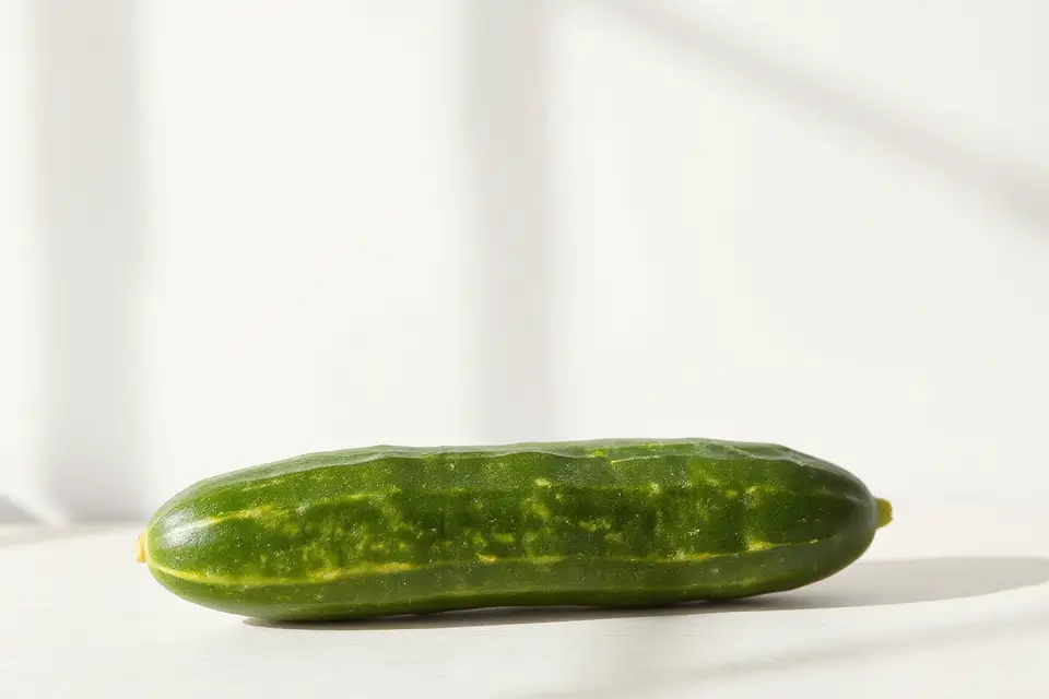 cucumbers with light shadows