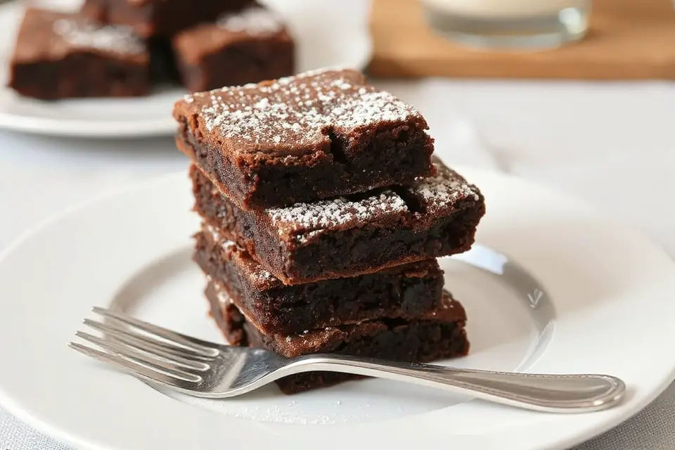 decadent chocolate brownie photo