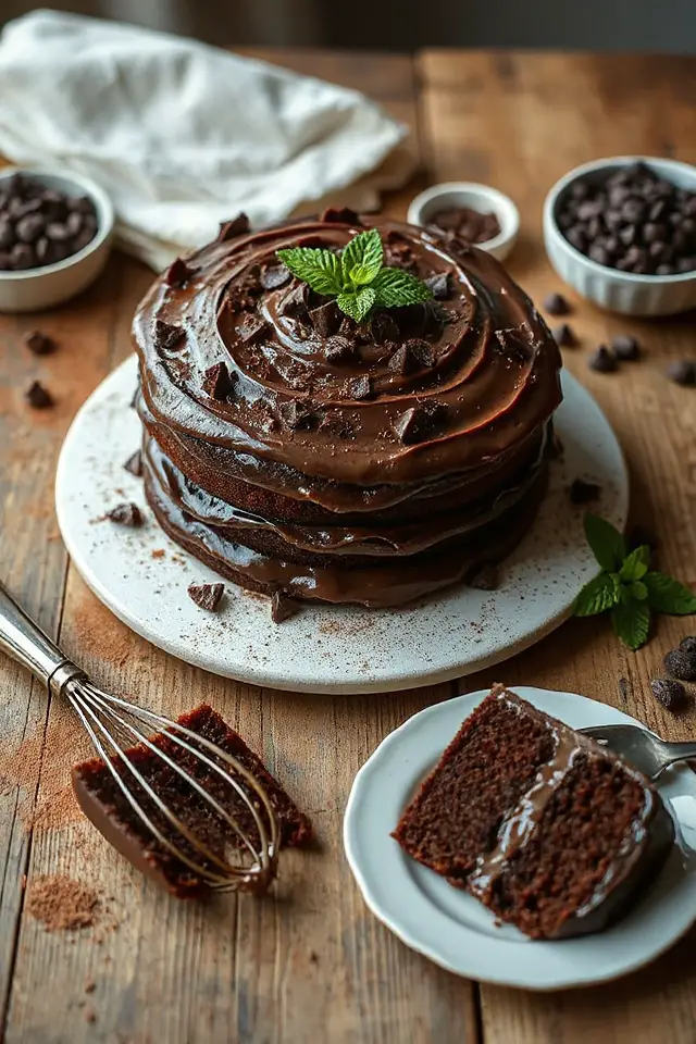 decadent chocolate fudge dessert