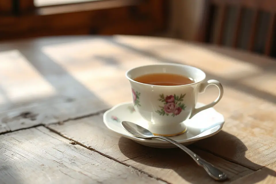delicate tea cup photo
