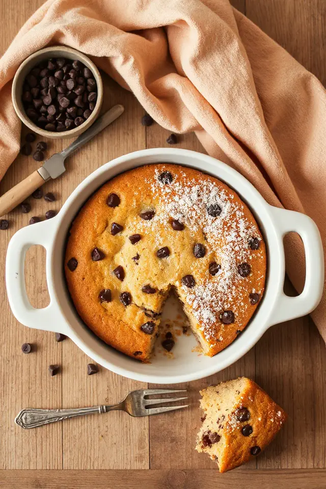 delicious chocolate chip cake