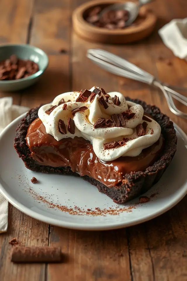 delicious chocolate cream pie