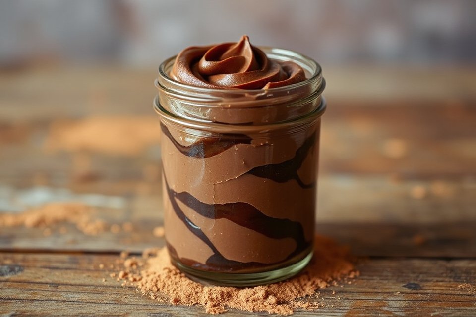 delicious chocolate dessert jar