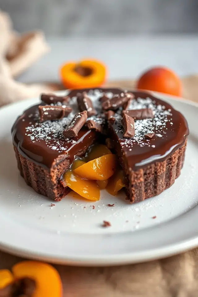 delicious chocolate tart creation