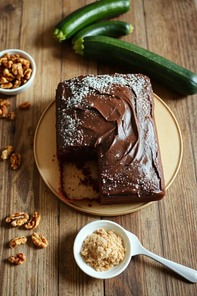 delicious chocolate zucchini cake