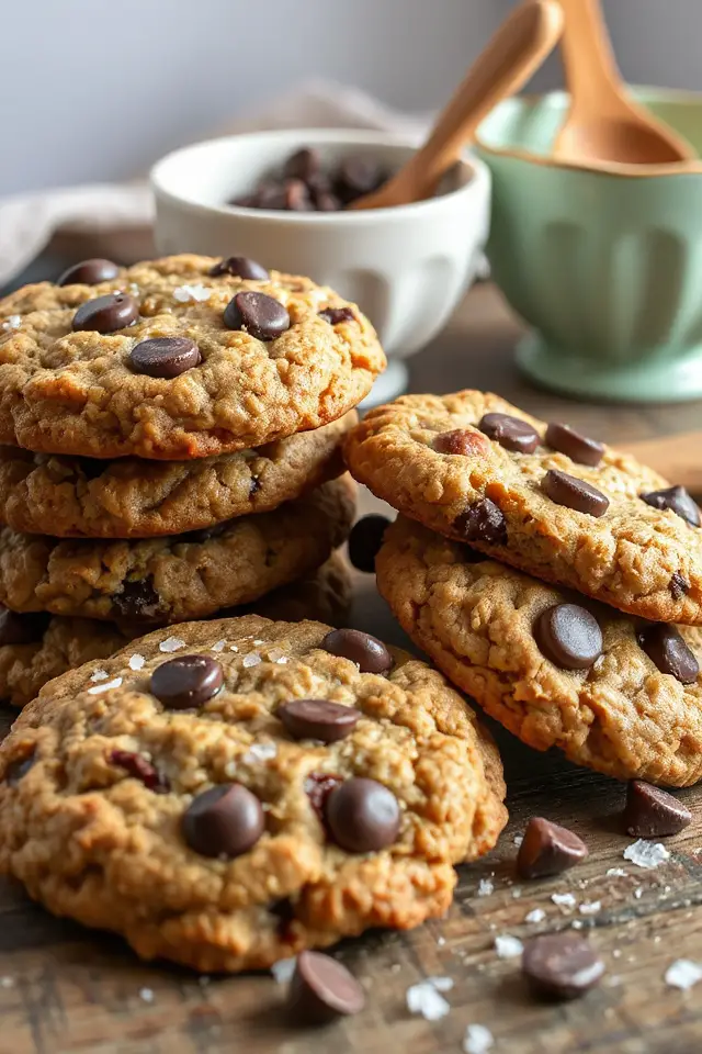 delicious oatmeal chocolate chip cookies