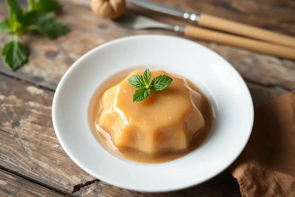 delicious pudding bowl photo