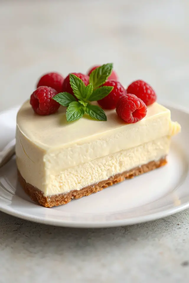 delicious white chocolate cheesecake
