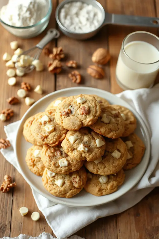 White Chocolate Nut Cookies Recipe