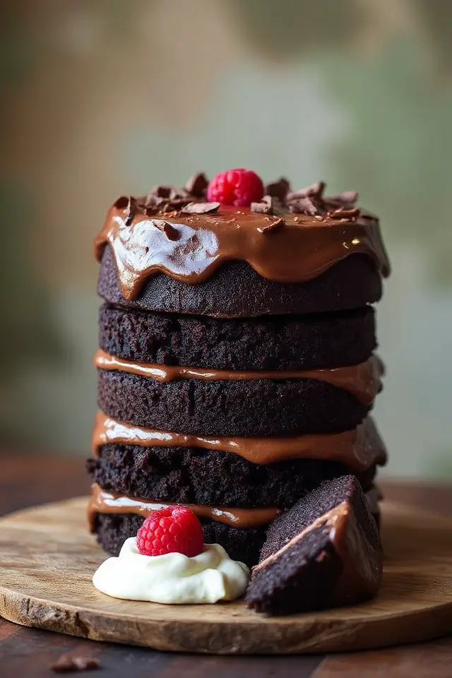 delightful chocolate fudge creation