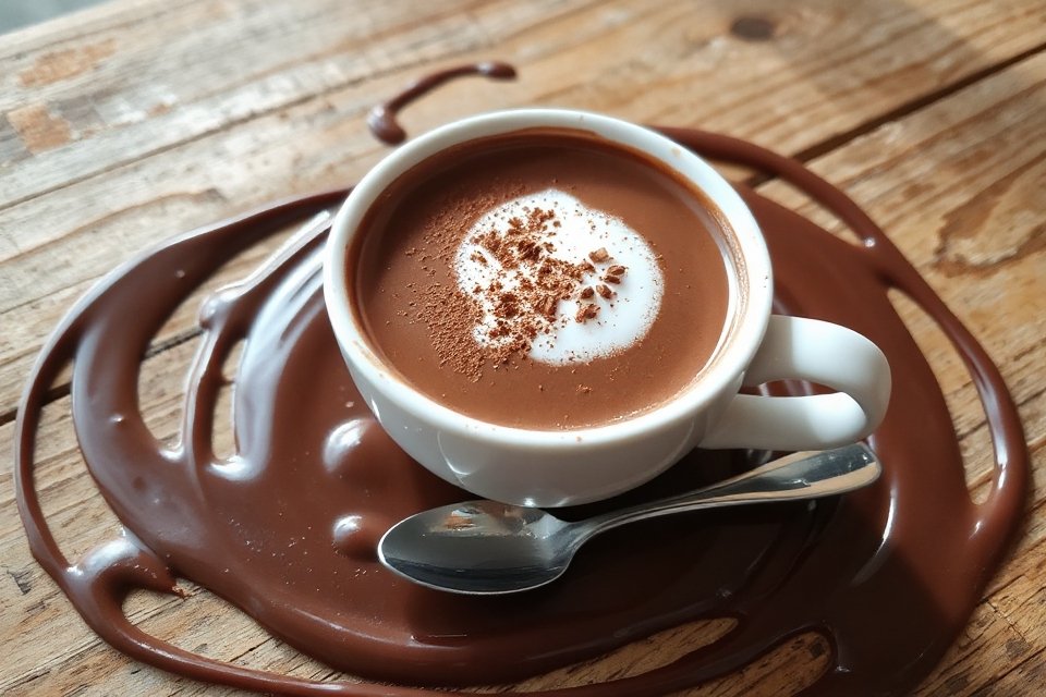 delightful hot chocolate swirl