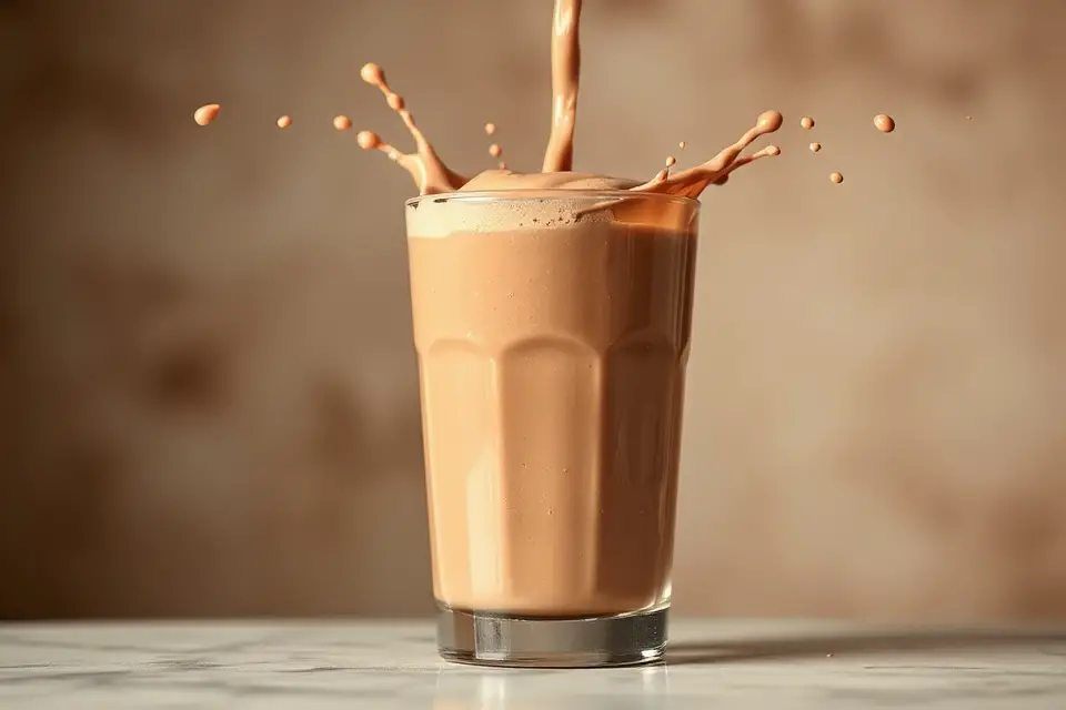 dynamic chocolate milk splash