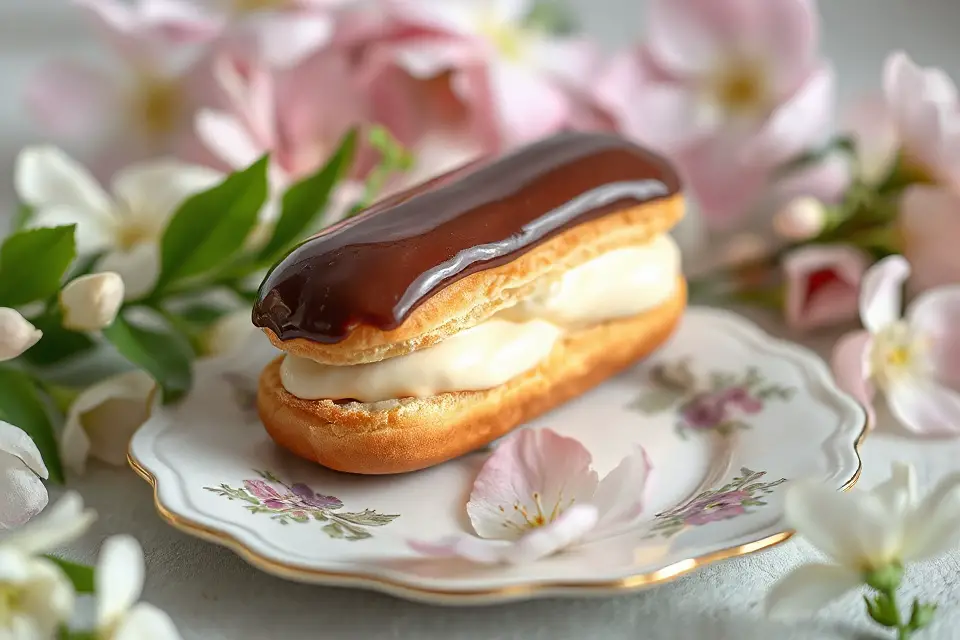 eclair floral background photo