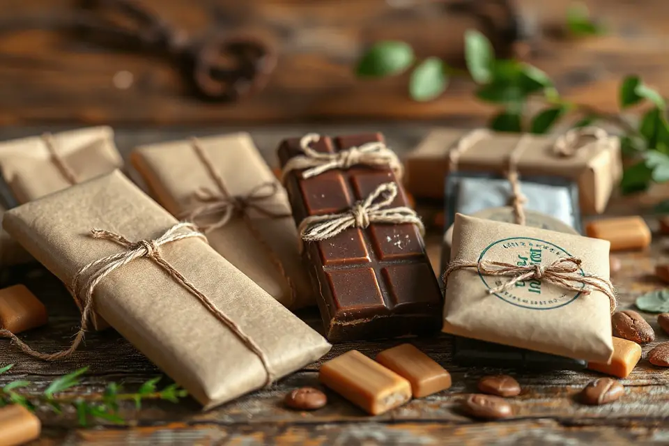 eco friendly chocolate packaging photos