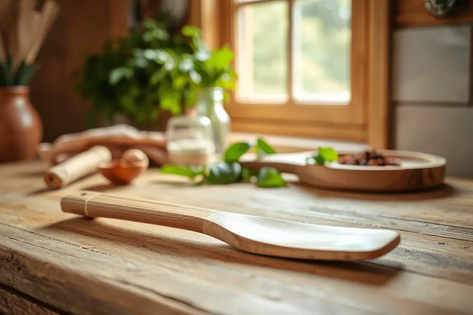 eco friendly spatula stock photo