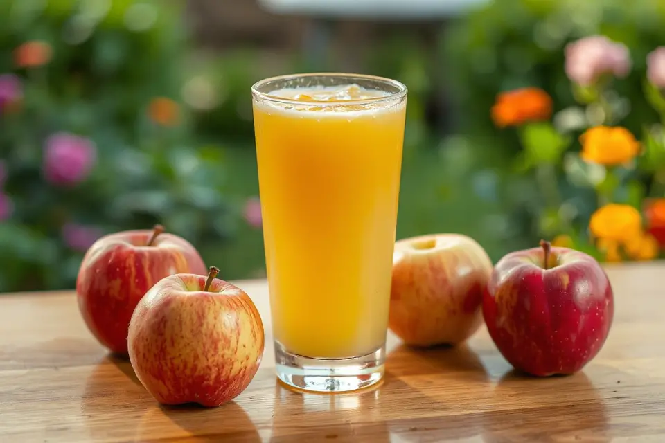 elegant apple juice photo