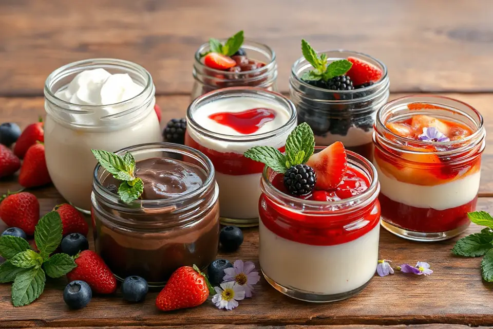 elegant artisan pudding desserts