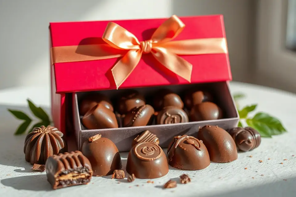 elegant chocolate packaging photo