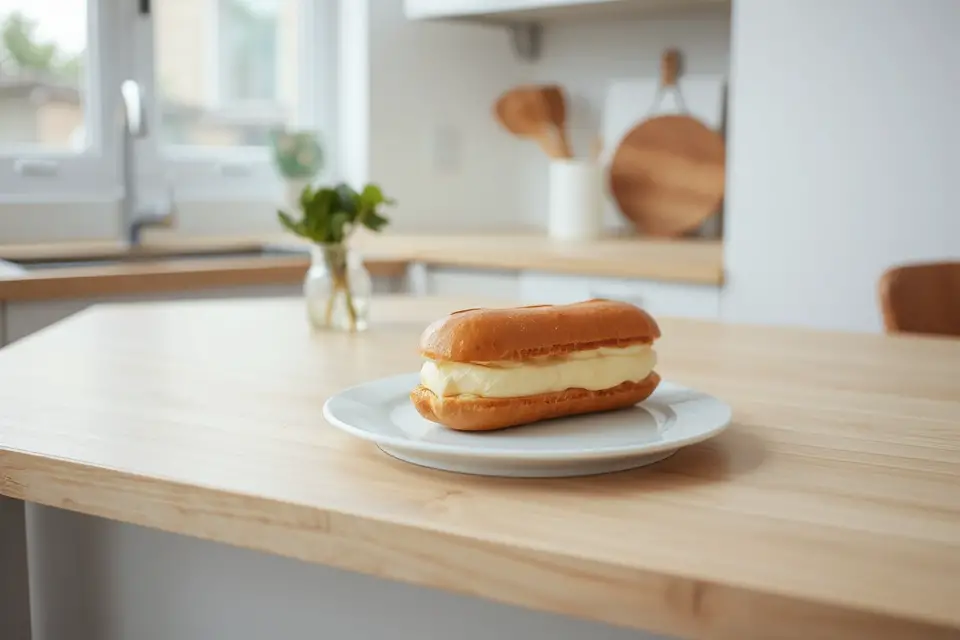 elegant eclairs minimal kitchen