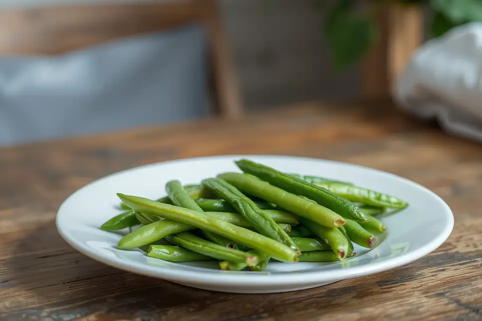 elegant green bean presentation