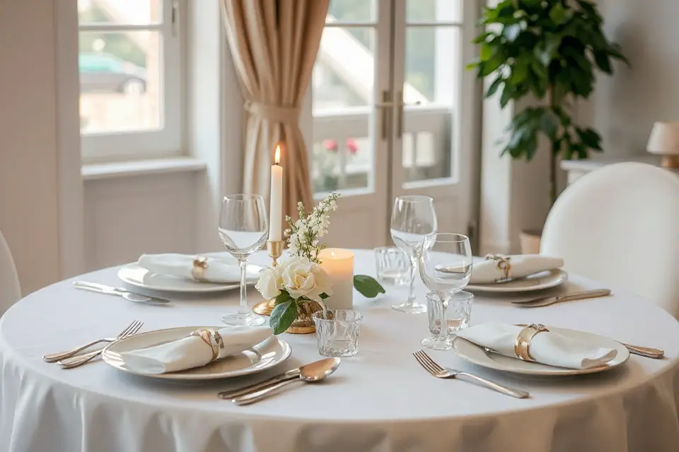 elegant table for two
