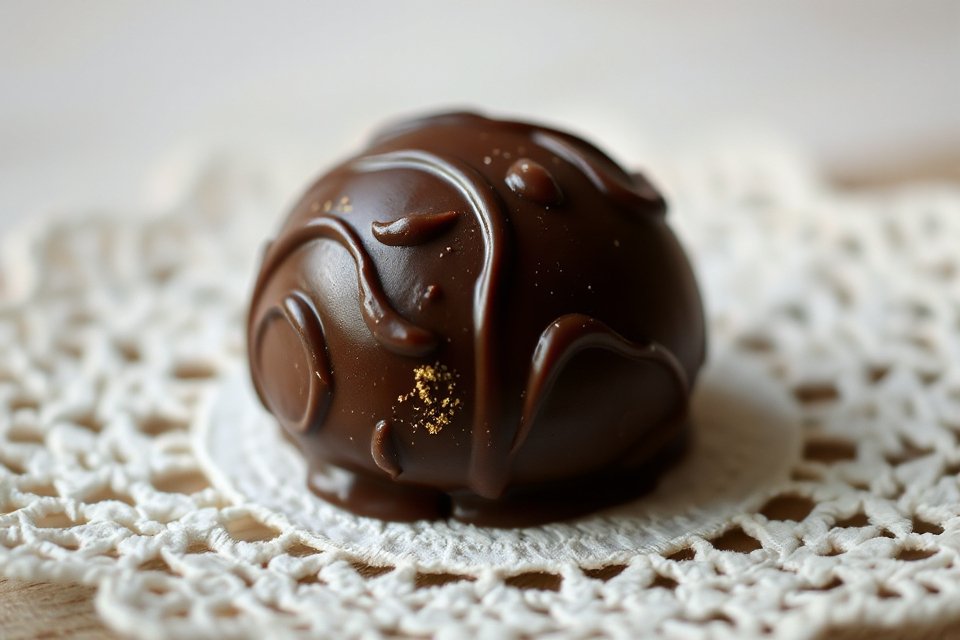 elegant truffle stock photo