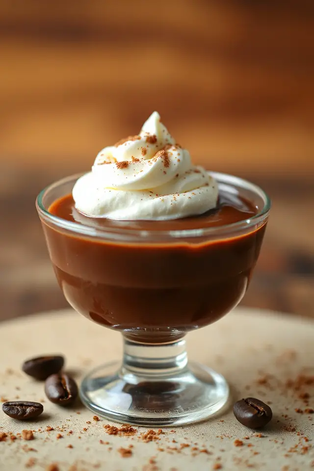 espresso chocolate custard recipe