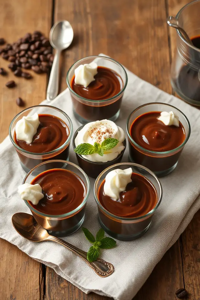 espresso chocolate custard recipe