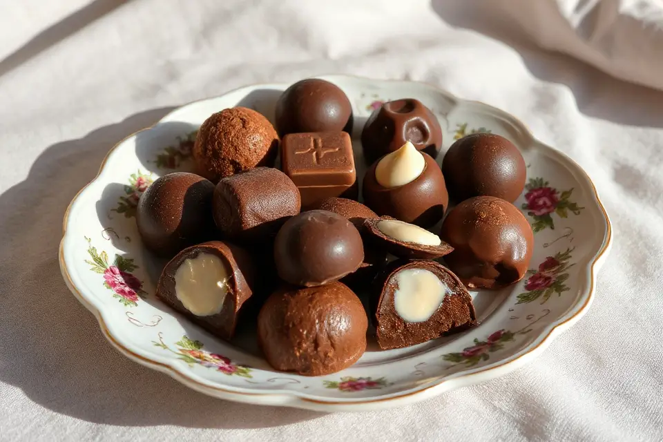 exquisite chocolate porcelain dish