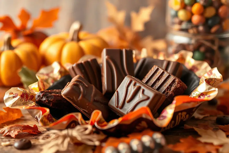 festive chocolate bars photo