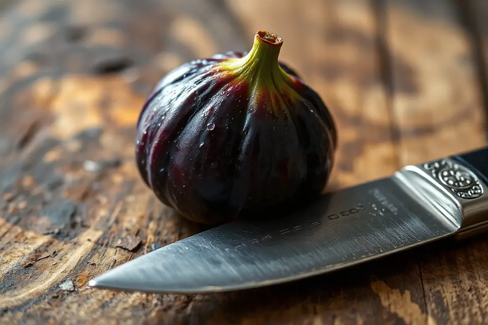 fig and vintage knife