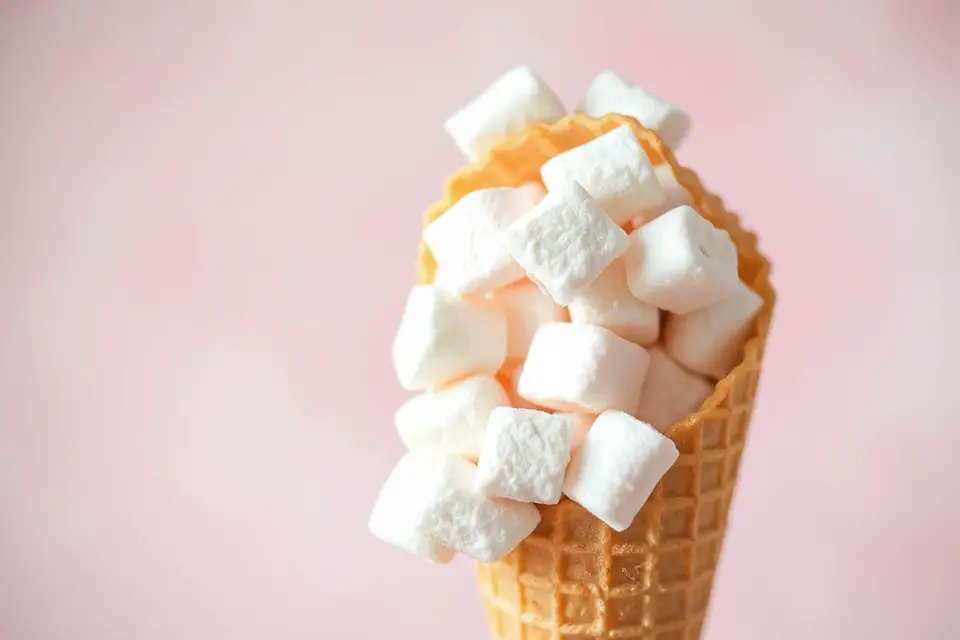 fluffy marshmallows from cone
