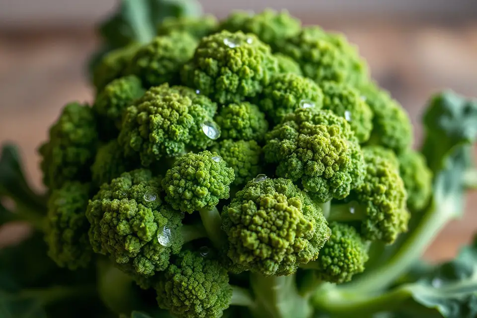 fresh broccoli stock photo