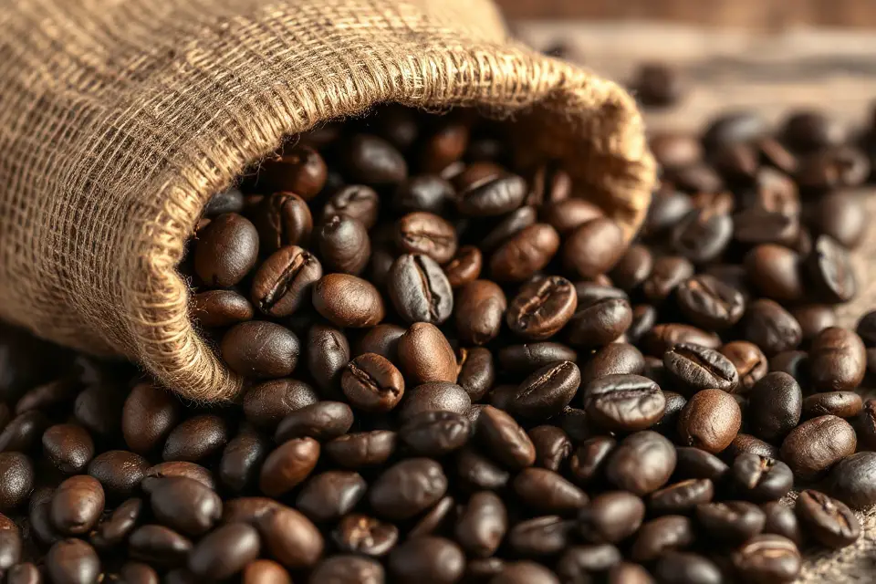 fresh coffee beans backdrop